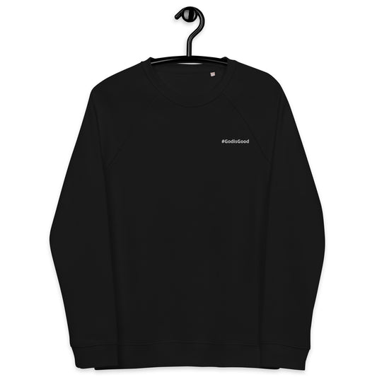 Unisex organic raglan sweatshirt